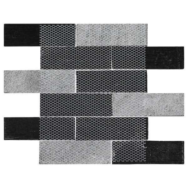 Andova Tiles ANDOVA TILES Bovard 2" x 6" Glass Brick Joint Mosaic Tile - ANDBOV198