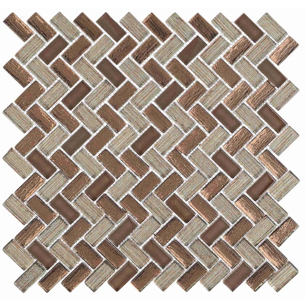 Andova Tiles SAMPLE-Velmo 1 in. x 1.25 in. Glass Mosaic Wall Tile - SAM-ANDVEL1017