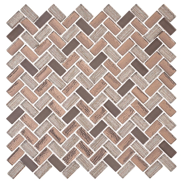 Andova Tiles SAMPLE-Velmo 1 in. x 1.25 in. Glass Mosaic Wall Tile - SAM-ANDVEL1017