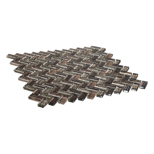Andova Tiles SAMPLE-Velmo 1 in. x 1.25 in. Glass Mosaic Wall Tile - SAM-ANDVEL1017