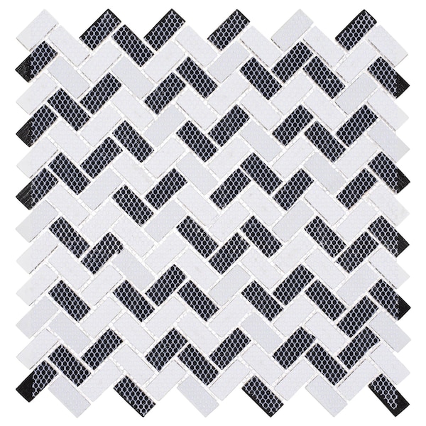 Andova Tiles SAMPLE-Velmo 1 in. x 1.25 in. Glass Mosaic Wall Tile - SAM-ANDVEL1017