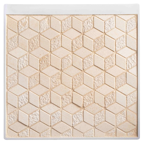 Andova Tiles SAMPLE Cubit 1 x 2 Marble Grid Mosaic Wall  Floor Tile - SAM-ANDCUB327