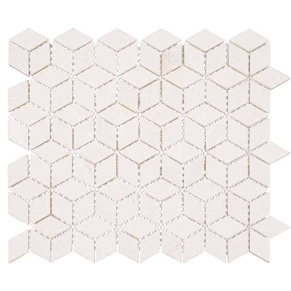 Andova Tiles SAMPLE Cubit 1 x 2 Marble Grid Mosaic Wall  Floor Tile - SAM-ANDCUB327