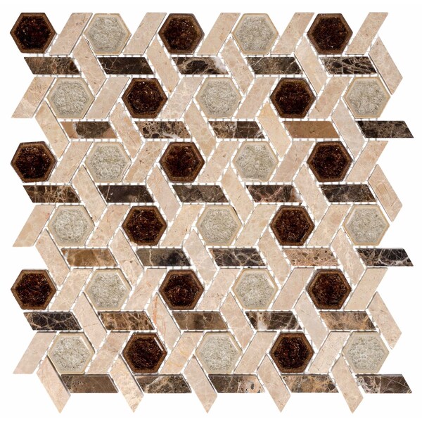 Andova Tiles SAMPLE Exploration Israel 1 x 1 Glass Novelty Mosaic Tile - SAM-ANDEXPIL365