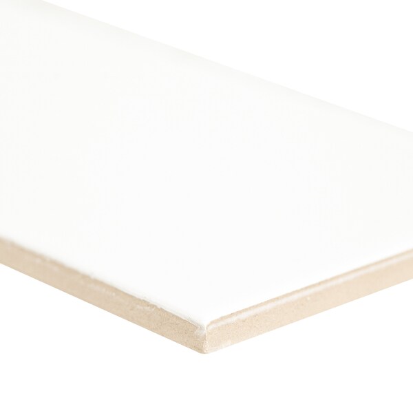 Msi Metro White 4in. x 12in. Glossy Ceramic Subway Wall tile, 40PK - ZOR-PT-0718