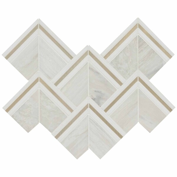 Msi Luxor Kona Gold 9.72 In X 13.66 In. Glass Mosaic Wall Tile, 10PK - ZOR-MD-0419