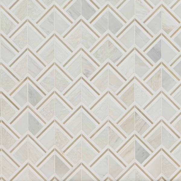 Msi Luxor Kona Gold 9.72 In X 13.66 In. Glass Mosaic Wall Tile, 10PK - ZOR-MD-0419