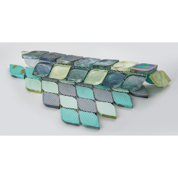 Andova Tiles SAMPLE Plume 225 x 125 Glass Novelty Mosaic Wall Tile - SAM-ANDPLU515
