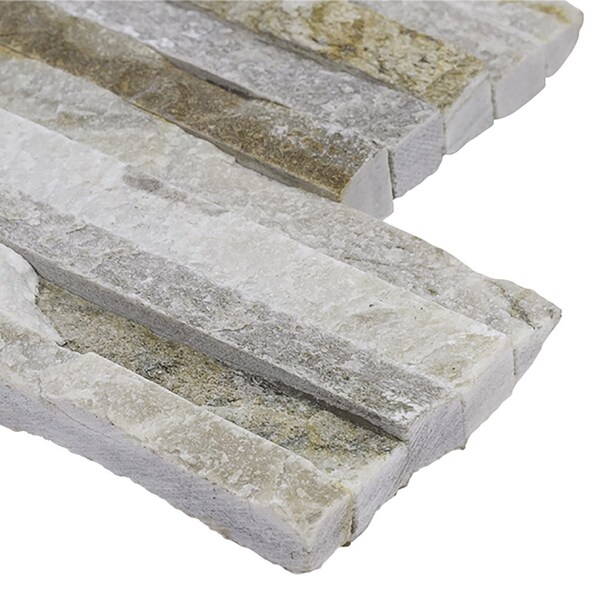 Msi Golden Honey Pencil Ledger Panel SAMPLE Natural Quartzite Wall Tile - ZOR-PNL-0057-SAM