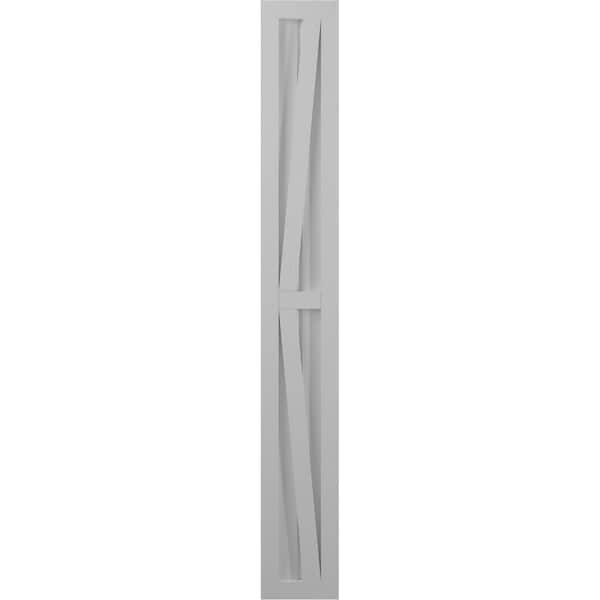 Ekena Millwork Americraft 2-Board Wood 2 Equal Panel Frmd Board-n-Batten Shutters w/ Dubl Z-Bar, ARW102BF207X61PRH - ARW102BF207X61PRH
