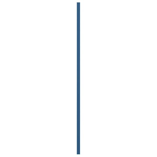 Ekena Millwork True Fit PVC Single Panel Herringbone Modern Style Fixed Mount Shutters, Sojourn Blue, 15W x 59H, PR - TFP001HB15X059HB