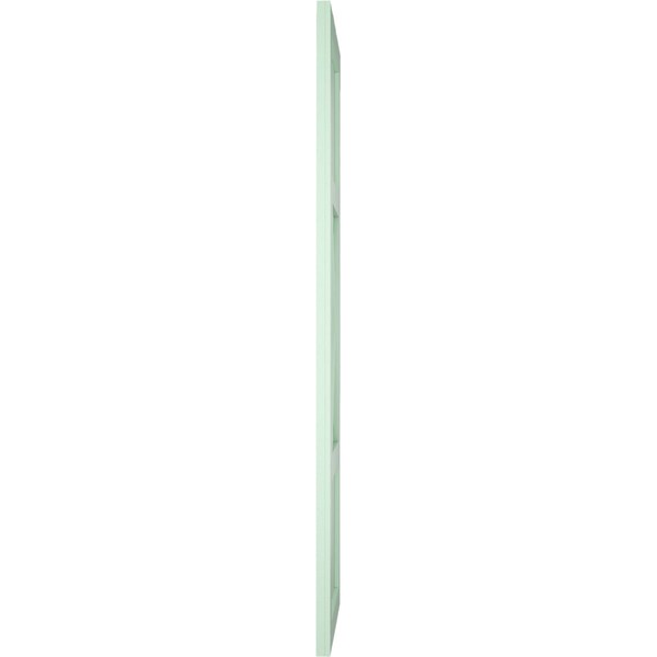 Ekena Millwork True Fit PVC Center X-Board Farmhouse Fixed Mount Shutters, Seaglass , 12W x 33H, PR - TFP107FH12X033SG