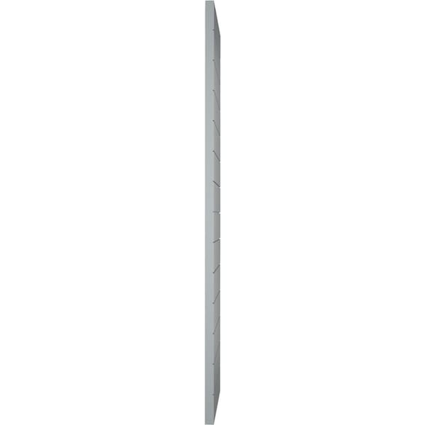 Ekena Millwork True Fit PVC Horizontal Slat Modern Style Fixed Mount Shutters, Ocean Swell, 12W x 36H, PR - TFP001HZ12X036CH