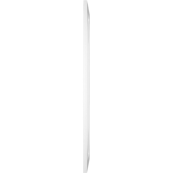 Ekena Millwork True Fit PVC San Carlos Mission Style Fixed Mount Shutters, White, 15W x 60H, PR - TFP001SC15X060WH