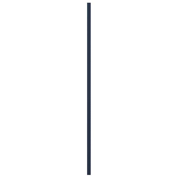 Ekena Millwork True Fit PVC Two Equal Raised Panel Shutters, Starless Night Blue, 15W x 52H, PR - TFP101RPF15X052OB