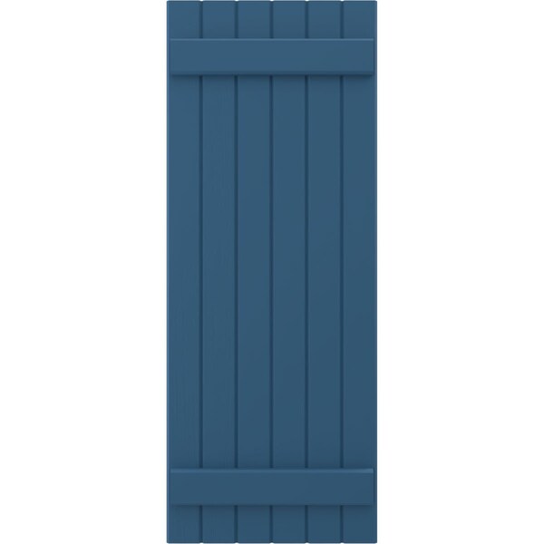 Ekena Millwork Americraft 6-Board (2 Batten) Exterior Real Wood Joined Board-n-Batten Shutters, ARW101BB621X31HBH, PR - ARW101BB621X31HBH