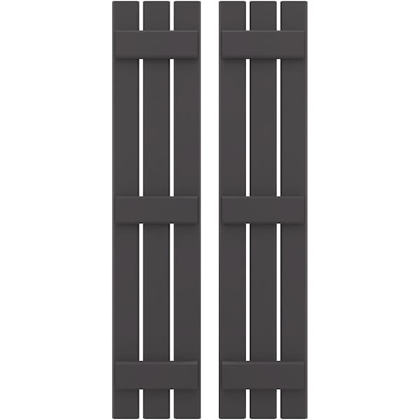 Ekena Millwork Americraft 3-Board (3 Batten) Exterior Real Wood Spaced Board-n-Batten Shutters, ARW401SB311X73SMH, PR - ARW401SB311X73SMH