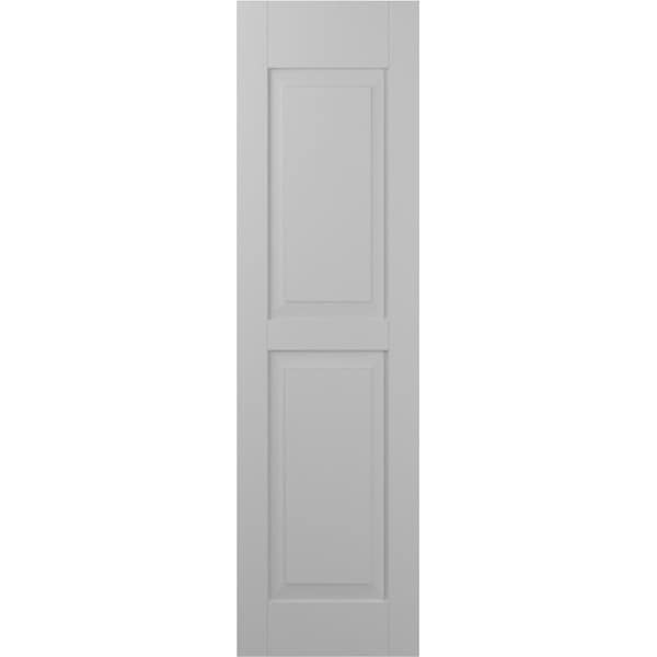 Ekena Millwork Americraft 2 Equal Raised Panel Exterior Real Wood Shutters, RW101RP15X67PRH - RW101RP15X67PRH