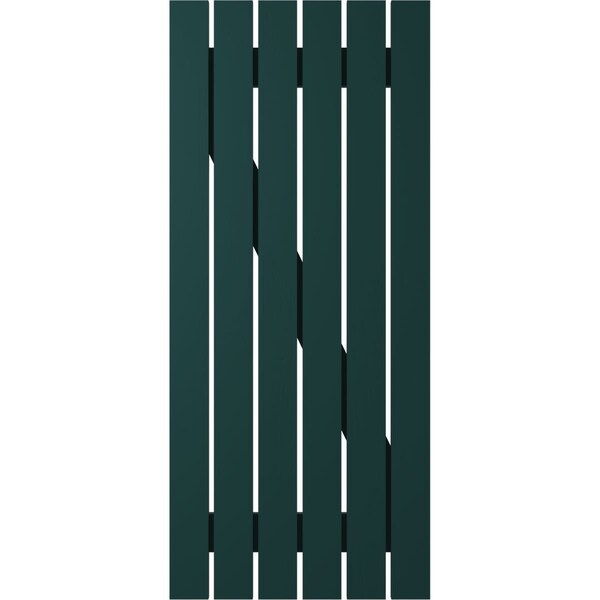 Ekena Millwork Americraft 6-Board (2 Batten) Wood Spaced Board-n-Batten Shutters w/ Z-Bar, ARW102SB623X70FGH, PR - ARW102SB623X70FGH
