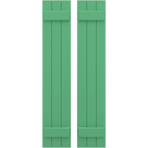 Ekena Millwork Americraft 3-Board (2 Batten) Exterior Real Wood Joined Board-n-Batten Shutters, ARW101BB311X44LPH, PR - ARW101BB311X44LPH