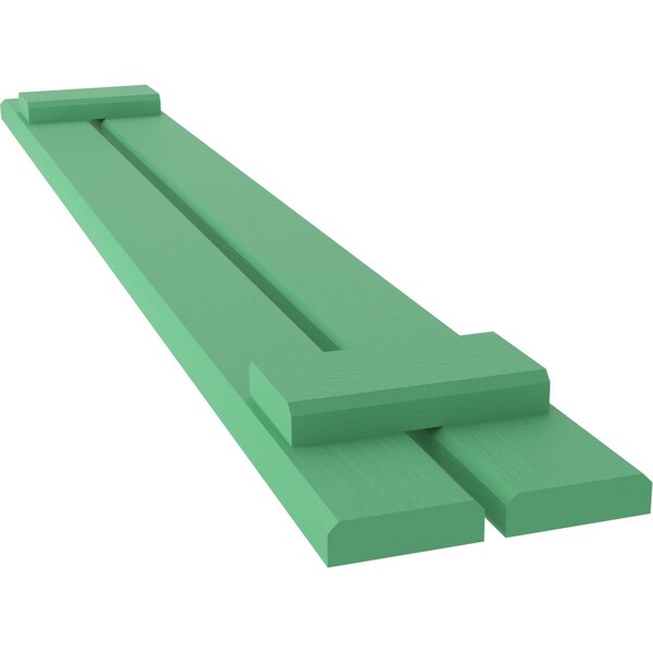 Ekena Millwork Americraft 2-Board (2 Batten) Exterior Real Wood Spaced Board-n-Batten Shutters, ARW101SB207X59LPH, PR - ARW101SB207X59LPH