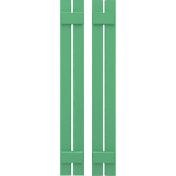 Ekena Millwork Americraft 2-Board (2 Batten) Exterior Real Wood Spaced Board-n-Batten Shutters, ARW101SB207X59LPH, PR - ARW101SB207X59LPH