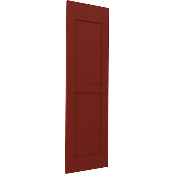 Ekena Millwork Americraft 2 Equal Flat Panel Exterior Real Wood Shutters, RW101FP12X66MRH, PR - RW101FP12X66MRH