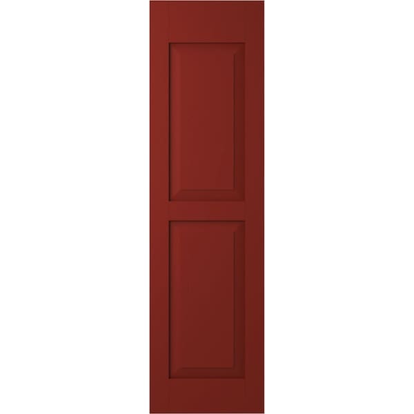 Ekena Millwork Americraft 2 Equal Flat Panel Exterior Real Wood Shutters, RW101FP12X66MRH, PR - RW101FP12X66MRH