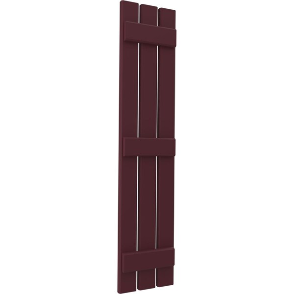 Ekena Millwork Americraft 3-Board (3 Batten) Exterior Real Wood Spaced Board-n-Batten Shutters, ARW401SB311X53WRH, PR - ARW401SB311X53WRH