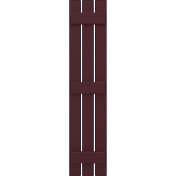 Ekena Millwork Americraft 3-Board (3 Batten) Exterior Real Wood Spaced Board-n-Batten Shutters, ARW401SB311X53WRH, PR - ARW401SB311X53WRH