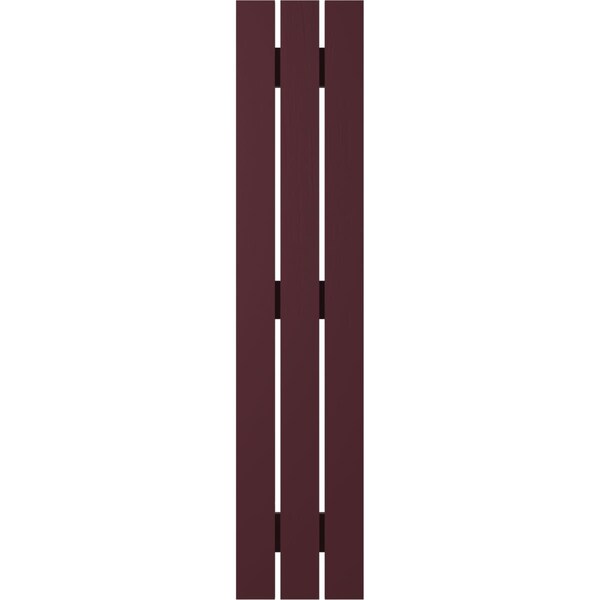 Ekena Millwork Americraft 3-Board (3 Batten) Exterior Real Wood Spaced Board-n-Batten Shutters, ARW401SB311X53WRH, PR - ARW401SB311X53WRH