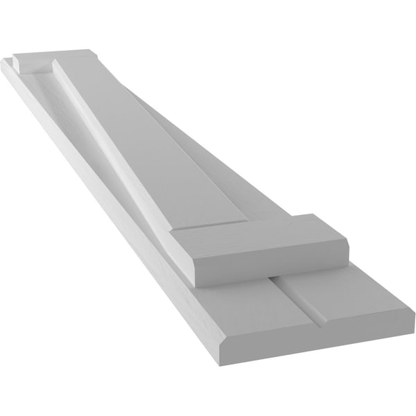 Ekena Millwork Americraft 2-Board (2 Batten) Wood Joined Board-n-Batten Shutters w/ Z-Bar, ARW102BB207X37PRH - ARW102BB207X37PRH