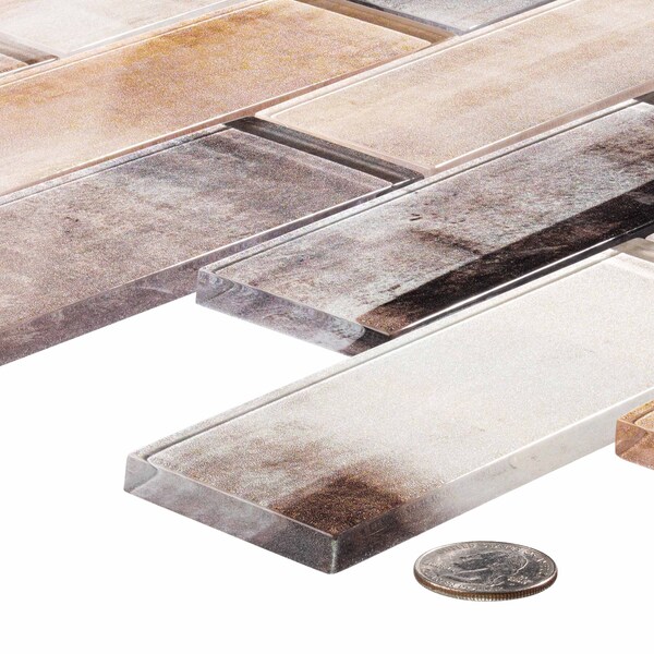 Andova Tiles SAMPLE Migdal 2 x 6 Glass Brick Joint Mosaic Tile - SAM-ANDMIG228