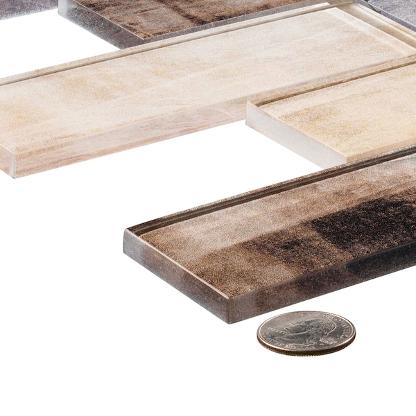 Andova Tiles SAMPLE Migdal 2 x 6 Glass Brick Joint Mosaic Tile - SAM-ANDMIG228