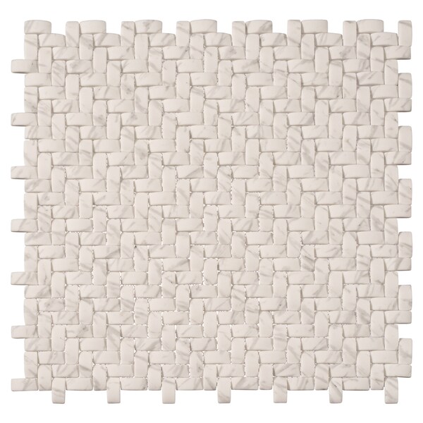Andova Tiles ANDOVA TILES Comfort 0.37" x 0.87" Glass Herringbone / Chevron Mosaic Wall Tile - ANDCOM321