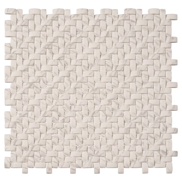 Andova Tiles ANDOVA TILES Comfort 0.37" x 0.87" Glass Herringbone / Chevron Mosaic Wall Tile - ANDCOM321
