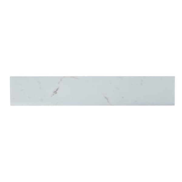 Msi White Vena 3 In. X 18 In. Matte Porcelain Bullnose Wall Tile, 30PK - ZOR-PT-TR-0151