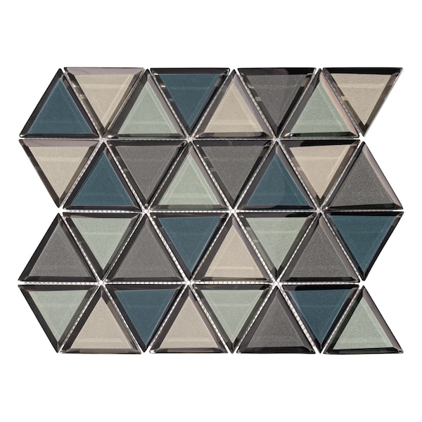 Andova Tiles ANDOVA TILES BLEUM 3" x 3" Beveled Glass Novelty Mosaic Tile - ANDBLE284