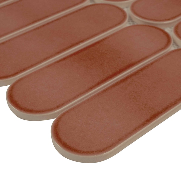 Msi Terra Ellipse Sample in. Glossy Glass Mosaic Wall Tile - ZOR-MD-0635-SAM