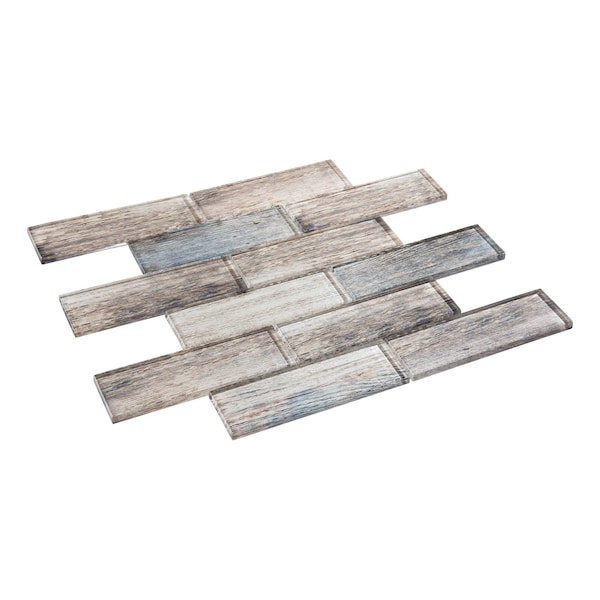 Andova Tiles SAMPLE Migdal 2 x 6 Glass Brick Joint Mosaic Tile - SAM-ANDMIG235