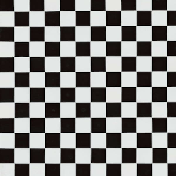 Msi White And Black Checkered Sample Matte Porcelain Mosaic Floor And Wall Tile - ZOR-MD-0625-SAM