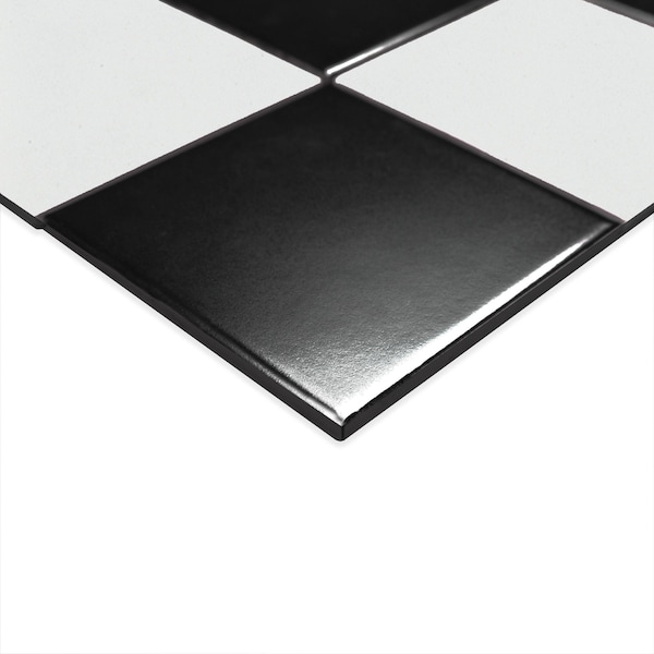 Msi White And Black Checkered Sample Matte Porcelain Mosaic Floor And Wall Tile - ZOR-MD-0625-SAM