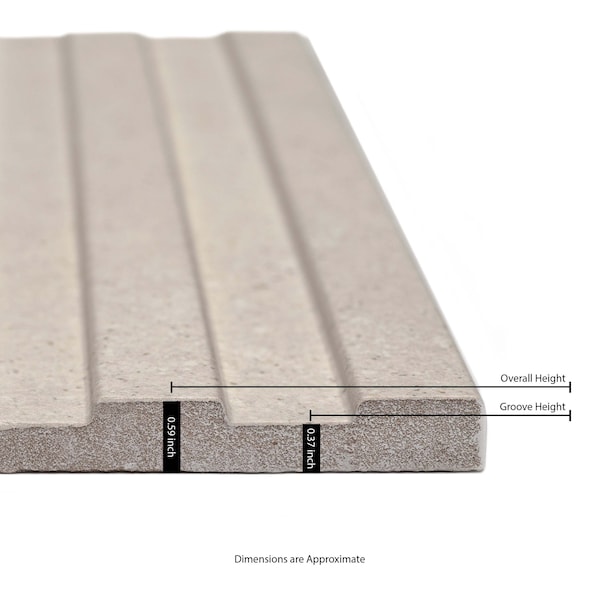 Msi Serata Vibra Parchment Sample Matte Porcelain Wall Tile - ZOR-PT-0817-SAM