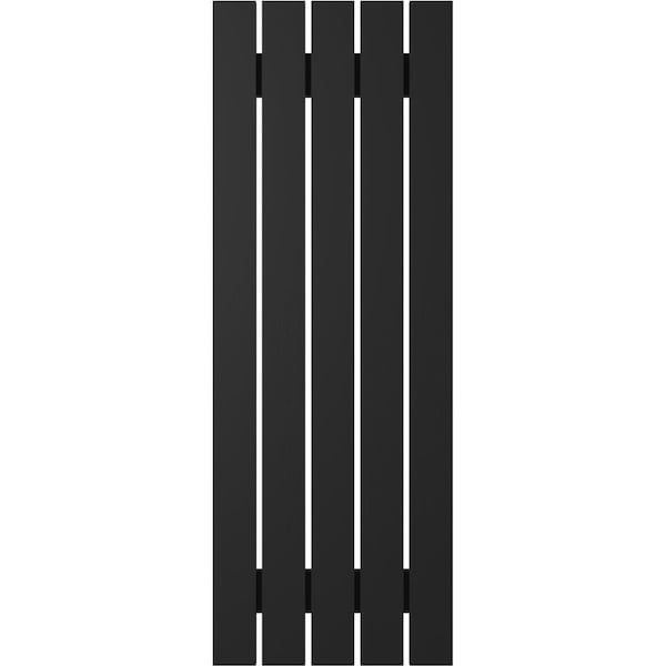 Ekena Millwork Americraft 5-Board (2 Batten) Exterior Real Wood Spaced Board-n-Batten Shutters, ARW101SB519X50BLH, PR - ARW101SB519X50BLH