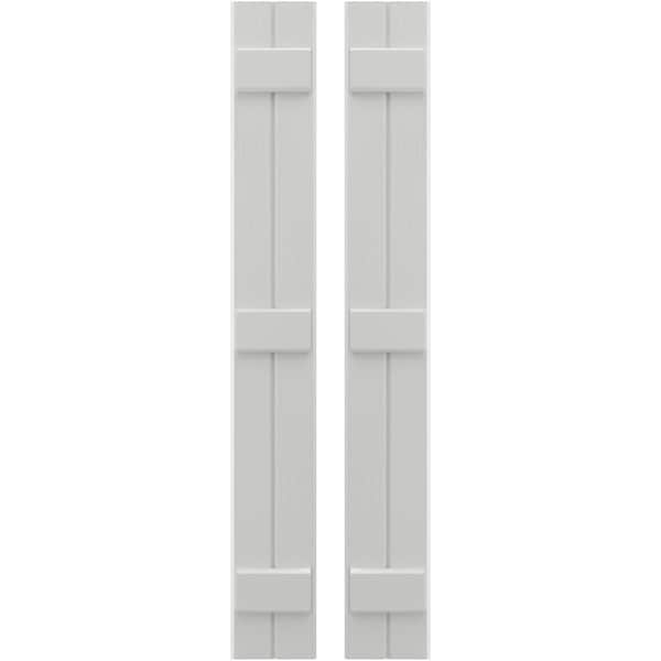 Ekena Millwork Americraft 2-Board (3 Batten) Exterior Real Wood Joined Board-n-Batten Shutters, ARW401BB207X69STH, PR - ARW401BB207X69STH