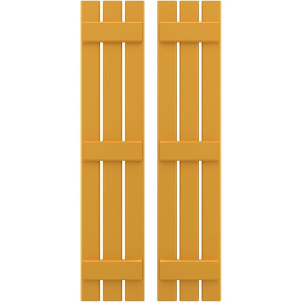 Ekena Millwork Americraft 3-Board (3 Batten) Exterior Real Wood Spaced Board-n-Batten Shutters, ARW401SB311X42TUH, PR - ARW401SB311X42TUH