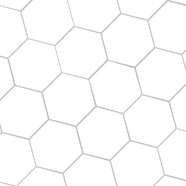 Msi Hexley Ecru 9 in.  X 10 in.  Hexagon Matte Porcelain Floor And Wall Tile, 14PK - ZOR-PT-0610