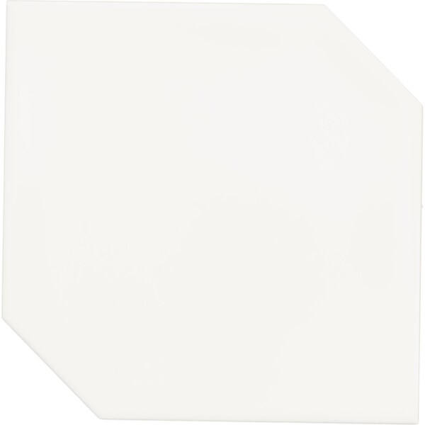 Daltile Retrospace Remix 6'' x 6'' Ceramic Hexagon Wall Tile in Glossy Modern White, 22PK - RS30HEX66UNDGL