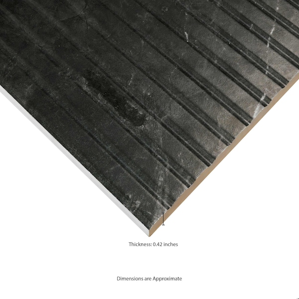Msi Urbanslat Marmiro Noir 16" X 48" Satin Ceramic Wall Tile, PK3 - ZOR-PT-0797