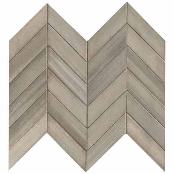 Msi Water Color Grigio 12 In. X 15 In. Glazed Porcelain Mesh-Mounted Mosaic Tile, 4PK - ZOR-PT-0359